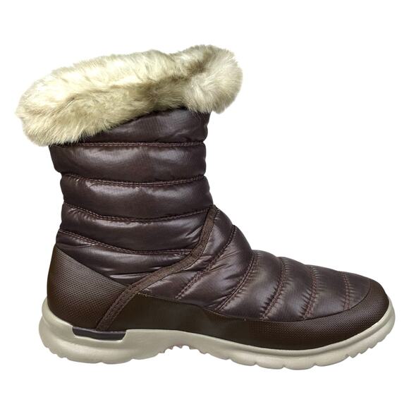 The North Face Women’s Thermoball Microbaffle Brown Snow Boot Size US 8 - Picture 4 of 11